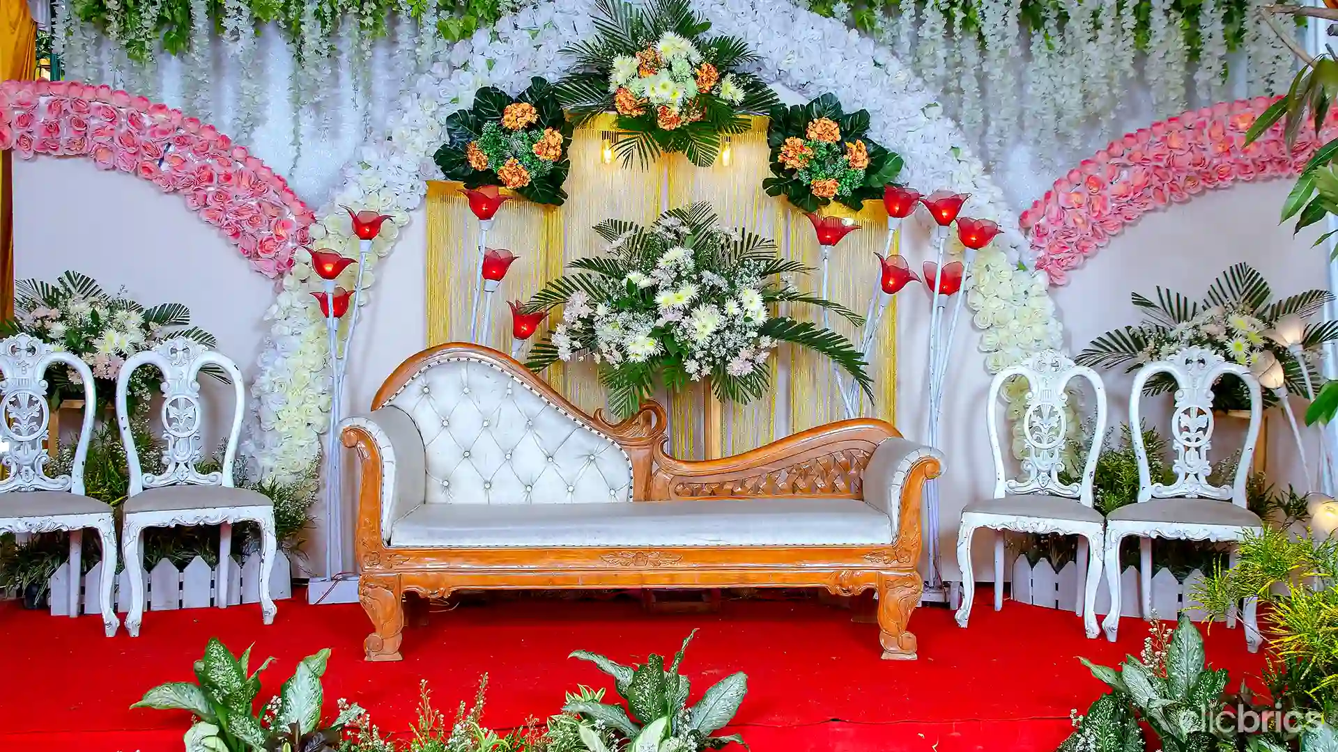 {simple sangeet decoration at home